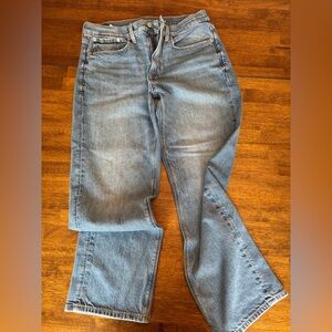 American Eagle Outfitters strigid size 4 short Light Blue Straight Leg Jeans